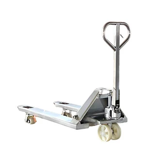 Transpaleta de acero inoxidable
